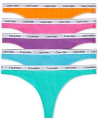 Calvin Klein - 5-pk. Modern Logo Low-rise Thong Underwear Qd5221 - Lyst