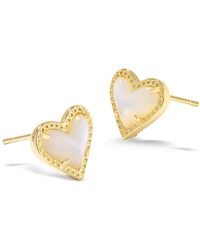 Kendra Scott - Stone Heart Stud Earrings - Lyst