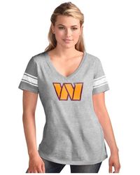 G-III 4Her by Carl Banks - Washington Commanders First Pick Distressed V-neck T-shirt - Lyst