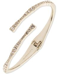 Givenchy - Silk Crystal Stone -tone Cuff Bracelet - Lyst