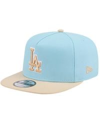 KTZ - Light Blue/light Beige Los Angeles Dodgers Color Pack A-frame 9fifty Snapback Hat - Lyst