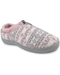 Heat Holders - Emma Fair Isle Knit Drawstring Slippers - Lyst
