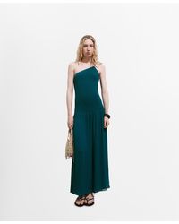 Mango - Gathered Body Asymmetrical Dress - Lyst