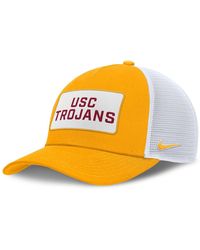 Nike - Gold/white Iowa Hawkeyes 2025 On-field Rise Patch Trucker Adjustable Hat - Lyst