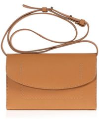 Joanna Maxham - Leather Runthrough Mini Bag (dark Pink) - Lyst