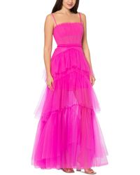 Betsy & Adam - Corset Long Evening Dress - Lyst