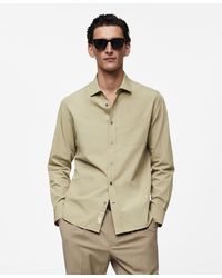 Mango - Slim Fit Cotton Shirt - Lyst