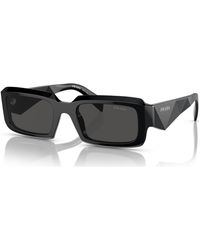 Prada - Irregular Low Bridge Sunglasses - Lyst
