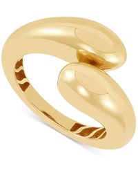 Macy's - Polished Flared End Bypass Fashion Ring - Lyst