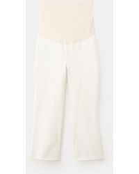 Mango - Maternity Flared Cropped Jeans - Lyst