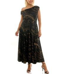 Taylor - Plus Size Off-the-shoulder Belted Maxi Dress - Lyst