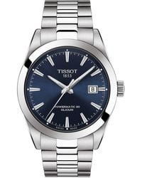Tissot - Swiss Automatic T-classic Gentleman Powermatic 80 Silicium Stainless Steel Bracelet Watch 40mm - Lyst