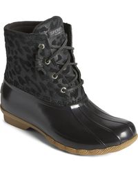Sperry Top-Sider - Saltwater Cheetah Boots - Lyst