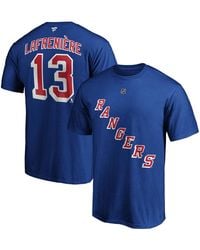 Fanatics - Big And Tall Alexis Lafreniere New York Rangers Name Number T-shirt - Lyst