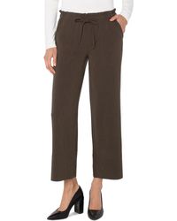 Liverpool Los Angeles - Pull-on Wide-leg Crop Pants - Lyst