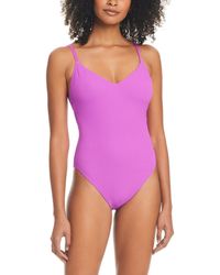 Sanctuary - Strappy-back High-leg One-piece Swimsuit - Lyst