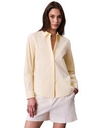 Calvin Klein - Cotton Poplin Stretch Relaxed Button-down Shirt - Lyst