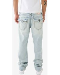 True Religion - Ricky Rope Stitch Straight Jeans - Lyst