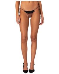 Edikted - Cassey Lacey String Bikini Bottom - Lyst