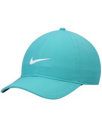 Nike Golf Teal Logo Heritage86 Performance Adjustable Hat - Blue