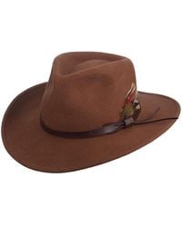 Scala - Crushable Felt Outback Hat - Lyst