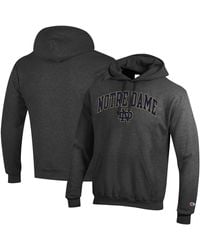 Champion - Notre Dame Fighting Irish Arched Logo Fleece Pullover Hoodie - Lyst