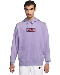 Nike - Club Fleece Pull-over Logo Hoodie - Lyst