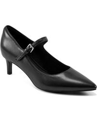 Rockport - Chase Mary Jane Pointed-toe Pumps - Lyst