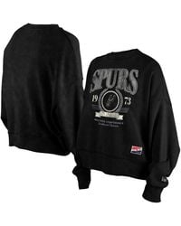 KTZ - San Antonio Spurs Hardwood Classics Enzyme Wash Oversized Boxy Pullover Sweatshirt - Lyst