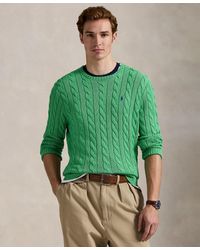 Polo Ralph Lauren - Cable-knit Cotton Sweater - Lyst