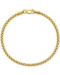 Macy's - Rounded Box Link Chain Bracelet 7" - Lyst