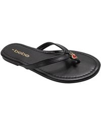 Bebe - S Flat Sandals - Lyst