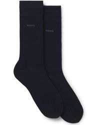 BOSS - 2-pack Regular Length Solid Socks - Lyst