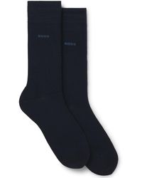 BOSS - 2-pack Regular Length Solid Socks - Lyst