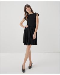 Pact - Organic Cotton Fit & Flare Petal Sleeve Dress - Lyst