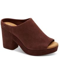 TOMS - Florence Slip-on Peep Toe Platform Sandals - Lyst
