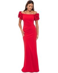 Xscape - Petite Off-the-shoulder Ruffle-sleeve Gown - Lyst