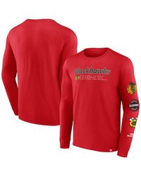 Fanatics - Chicago Blackhawks Strike The Goal Long Sleeve T-shirt - Lyst