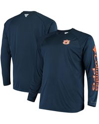 Columbia - Auburn Tigers Big & Tall Terminal Tackle Long Sleeve Omni-shade T-shirt - Lyst
