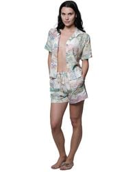 J Valdi - Short-sleeve Buton-down Swim Shirt - Lyst