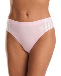 adidas - Intimates Adicolor Comfort Flex Cotton Wide Side Thong 4a1h63 - Lyst