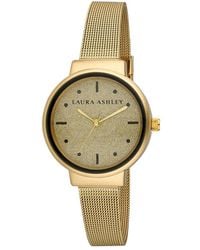 Laura Ashley - Spray Mesh Powered Glitz Dial Watch - Lyst