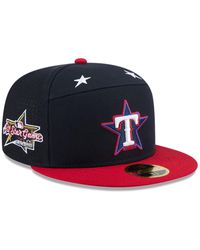 KTZ - Navy/red Texas Rangers 2025 Mlb All-star Game Workout Side Patch 59fifty Fitted Hat - Lyst