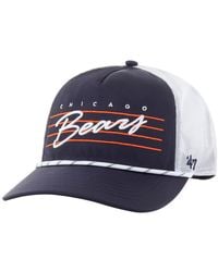 '47 - Navy/white Chicago Bears Downburst Relaxed Hitch Trucker Adjustable Hat - Lyst