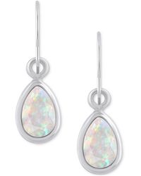 Macy's - Amethyst Pear Bezel Drop Earrings (3/4 Ct. T.w - Lyst