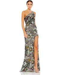 Mac Duggal - Embellished Floral One Shoulder Gown - Lyst