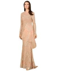 Lara - Beaded Long Sleeve Gown - Lyst
