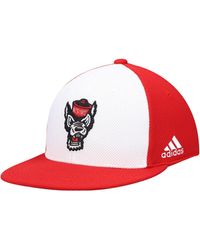 adidas - White And Red Nc State Wolfpack On-field Baseball Fitted Hat - Lyst