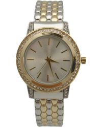 Olivia Pratt - Solid And Rhinestones Bangle Watch - Lyst