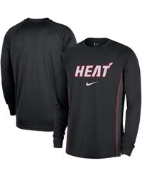 Nike - Miami Heat 2025/26 Authentic Pre-game Legend Dri-fit Long Sleeve Shooting Shirt - Lyst